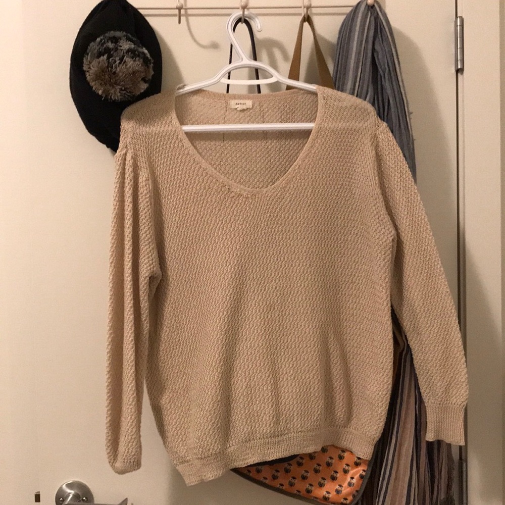 Urban Outfitters knit sweater in tan - Picture 1 of 1